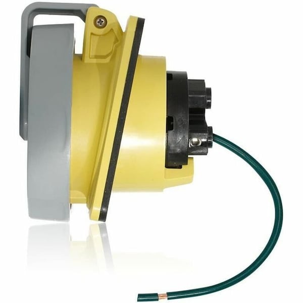 Leviton Industrial Grade Receptacle, Watertight, 30 Amp, 125 Volt 330R4WLEV - main