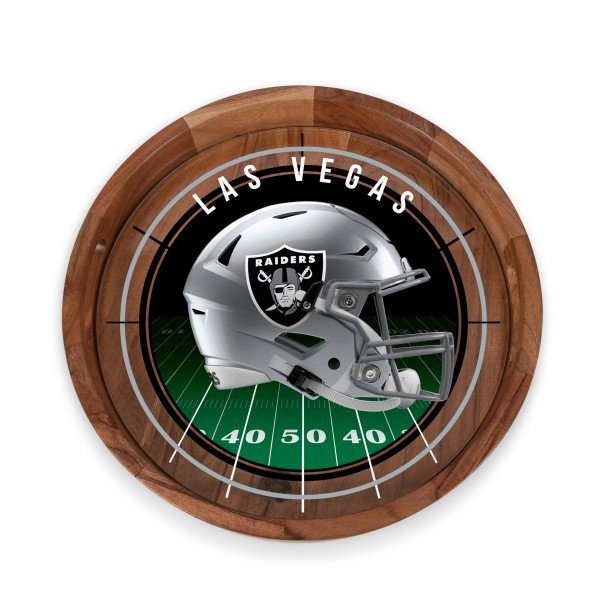 Picnic Time Family Of Brands NFL Las Vegas Raiders - Barista Serving Tray with Glass Insert 907-09-511-234-2 - main