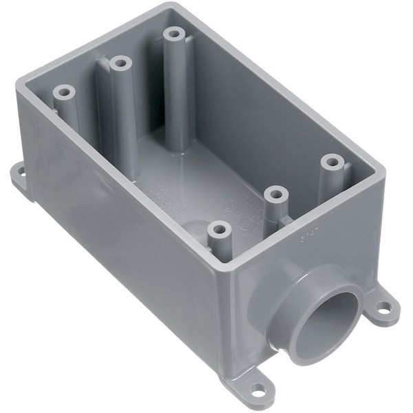 Carlon 18 cu in, Outlet Box Type, 1, PVC E980EFN-CTN - main