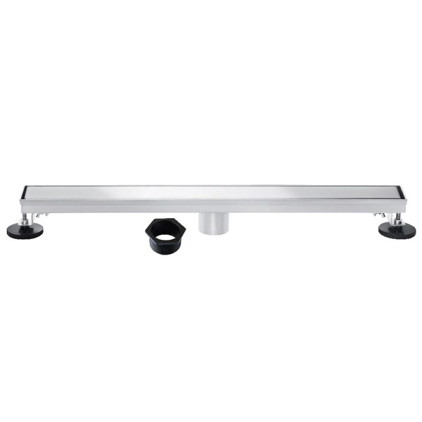 Kingston Brass 48-Inch Stainless Steel Linear Shower Drain with Reversible Tile Insert and Flat Grate BSF4821 - main