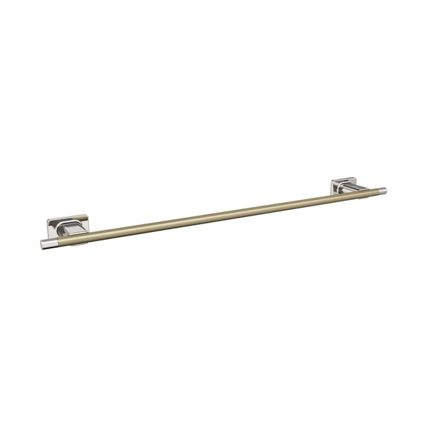 Amerock Esquire Polished Nickel/Golden Champagne Contemporary 24 in 610 mm Towel Bar BH26615PNBBZ - main