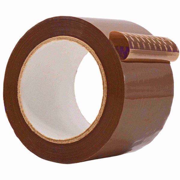 Wod Tape CST18WBA Carton Sealing Packaging Tape 1.8 Mil Acrylic Adhesive: 3 in. x 55 yds, 24PK WOD CST18WBA-03000-24-55-BRO - main