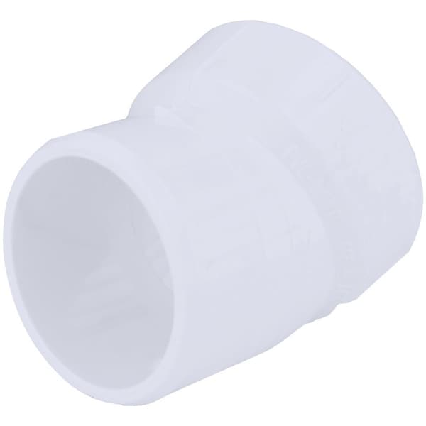Charlotte Pipe And Foundry 1-1/2'' Schedule 40 22-1/2 Deg. DWV PVC Street Elbow, 1/16 Bend PVC 00326 0600HA - main