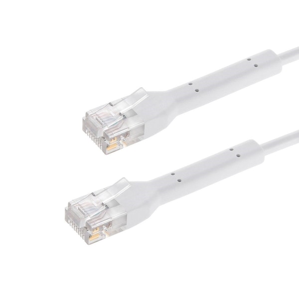 Monoprice Cat6A Ethernet Patch Cable - Bendable, UTP, 28AWG, 2ft, White 48483 - main