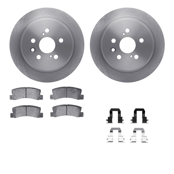Dynamic Friction Co DFC Brake Rotor with 5000 Brake Pads and Hardware Kit 6512-76374 - main