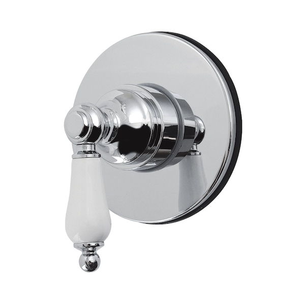 Kingston Brass Single-Handle Six-Way Diverter Valve with Round Trim Kit, Polished Chrome KS4031PL - main