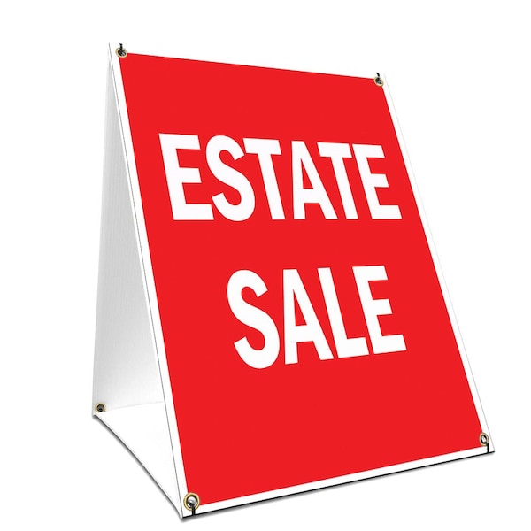 Signmission Estate Sale, 24 Inch x 18 Inch A-frame Yard Sign, Plastic Sign SBC-1824-Estate Sale - main