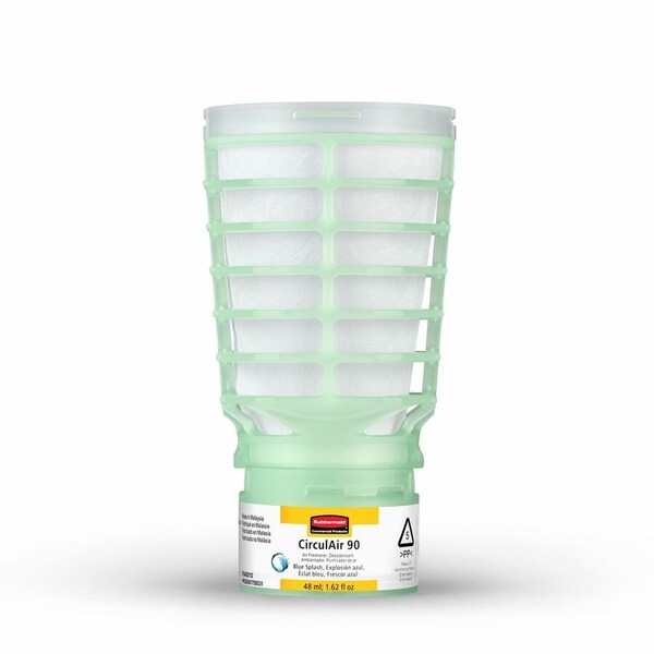 Rubbermaid Commercial CirculAir 90 Passive Air Care Refill, Blue Splash, 48 mL, 6PK FG402112 - main