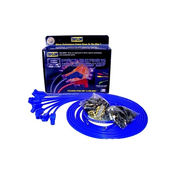 Taylor Wire & Vertex 8 mm Spiro-Pro Universal 8 Cylinder 135 deg Boot - Blue TAY73653 - main