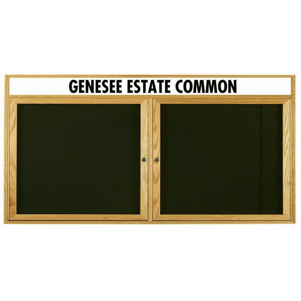 Aarco Board, BlackFelt, RedOakFrame, High ODC3672H - main