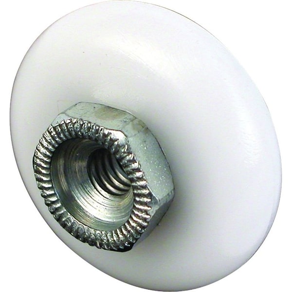 Prime-Line Shower Door Roller, Plastic, White, For: Glass Up to 5/16 in Thickness, Shower Door M 6000 - main