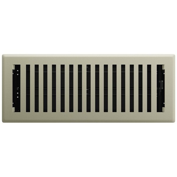 Imperial Floor Register, Polystyrene, Satin Nickel RG3430 - main