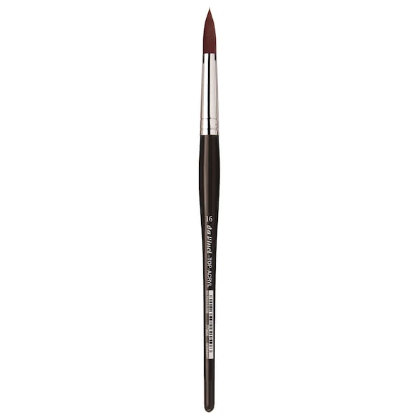 Da Vinci TOP-ACRYL Red-Brown Brush, Synthetic, Acrylic & Oil, Round, Series 7785K, Size 16 VA-7785K_16 - main