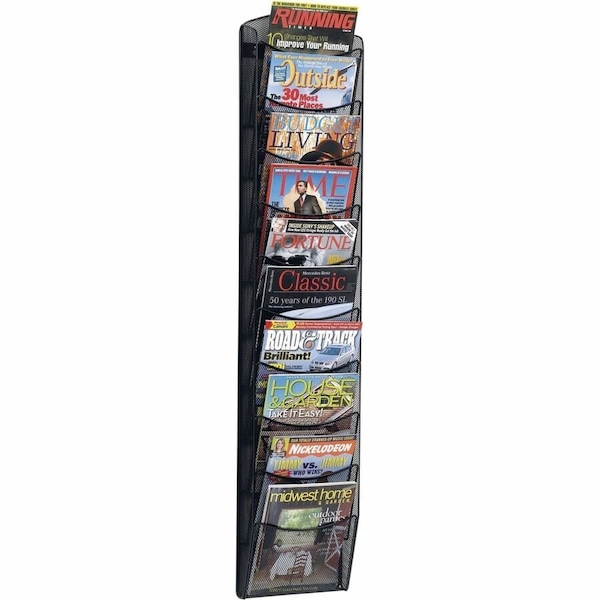 Safco Onyx Magazine Rack, 10-Pocket 5579BL - main