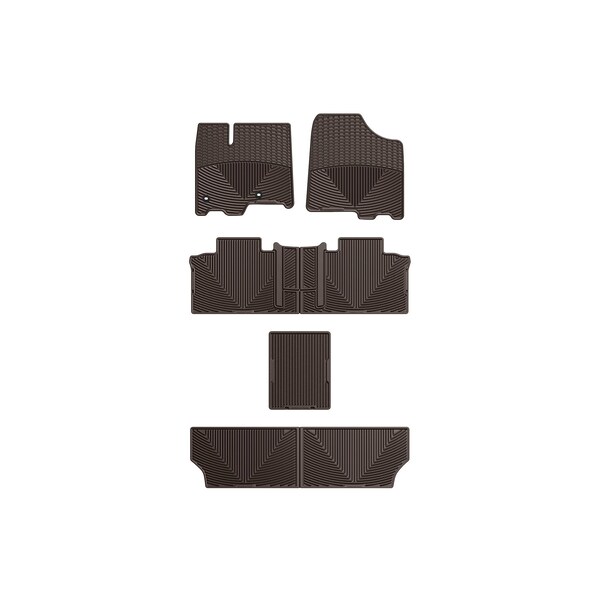 Weathertech Cocoa, Front, Rear, and Rear All Weather Floor Mats WTCC292244247245 - main