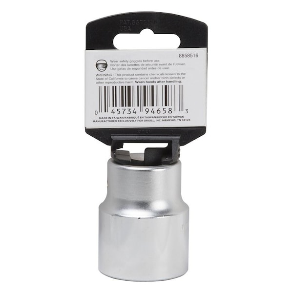 Vulcan Drive Socket, 1-1/4 in Socket, 3/4 in Drive, 12-Point, Chrome Vanadium Steel, Chrome MT-SS6040 - main