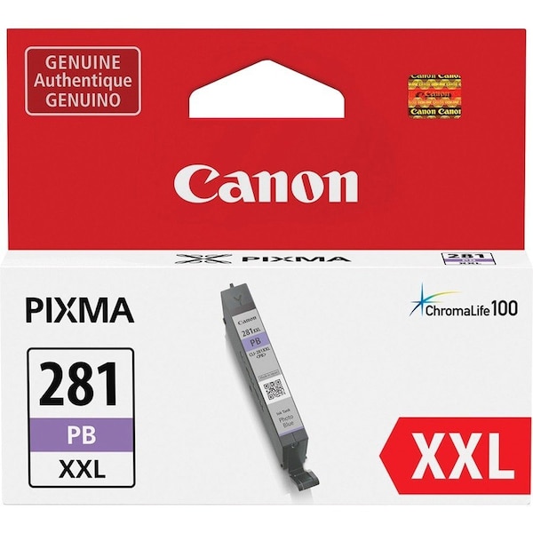 Canon CLI-281 XXL Original Inkjet Ink Cartridge, Blue, Inkjet CLI281XXLPBL - main