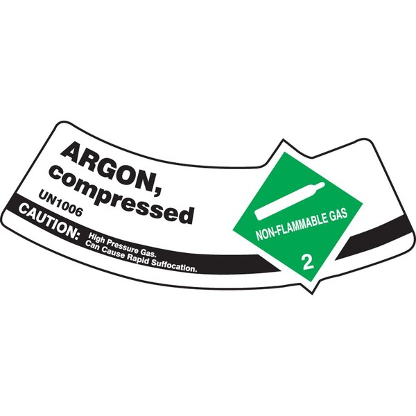Accuform CYLINDER SHOULDER LABELS ARGON, MCSLARGXVE - main
