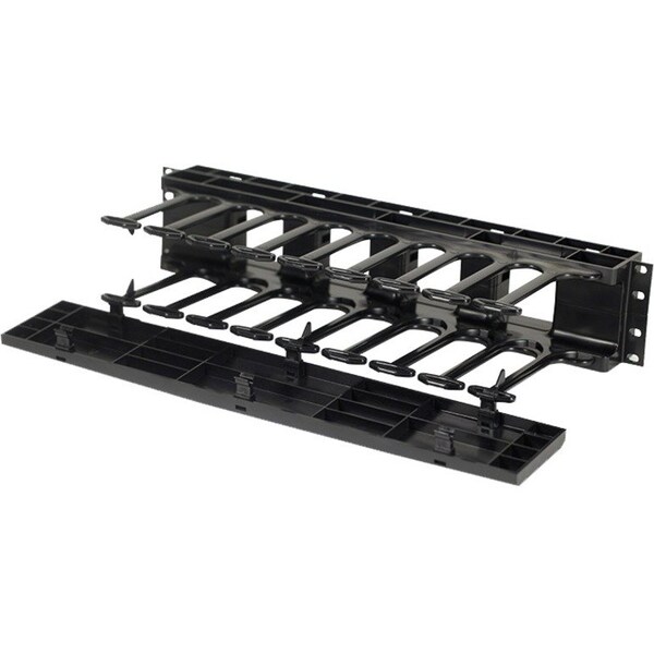 Ortronics HORIZONTAL CABLE MANAGER, SINGLE SIDED, 19" MOUNTING, 2U, BLACK SHMC2RU - main