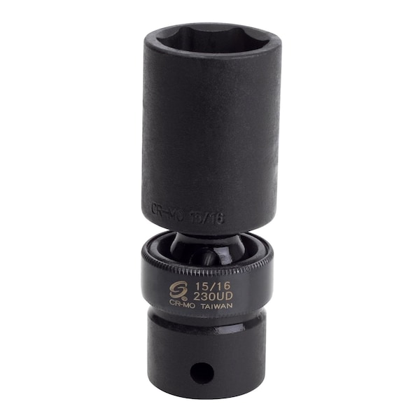 Sunex 1/2 in Drive 15/16 in Deep Universal Impact Socket 230UD - main