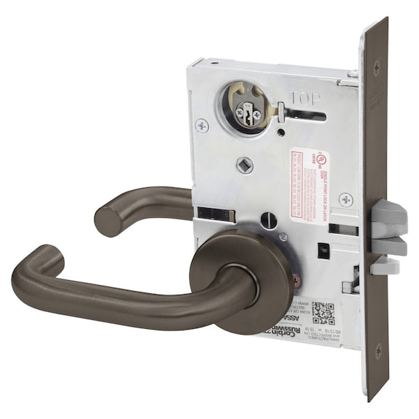 Corbin Russwin Single Cylinder Latch Only, Lustra Lever - A Rose, Less Cylinder, Oil Rubbed Bronze ML2057 LWA 613 LC - main