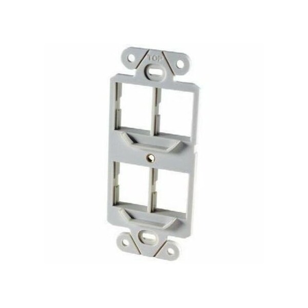 Ortronics 40800019 4-Port 106-Type Frame TracJack, White 40800019 - main