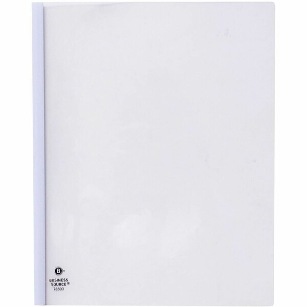 Business Source Report Cover, White, Plastic, PK50 BSN78503 - main