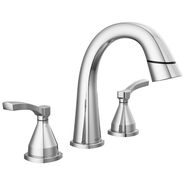 Delta Stryke Two Handle Widespread Pull-Down Bathroom Faucet In Lumicoat Chrome 35775-PD-PR-DST - main
