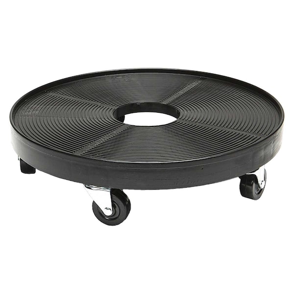Devault Enterprises Plant Dolly with Drainage Hole, Black, 16" DEV3000B - main
