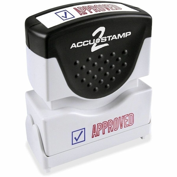 Consolidated Stamp 2color APPROVED Message Stamp, RedBlue COS035525 - main