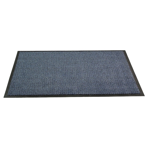 Floortex Door Mat, Polypropylene, 0.25 in Thick, Blue, 32 in W x 48 in L FR48120DCBLV - main