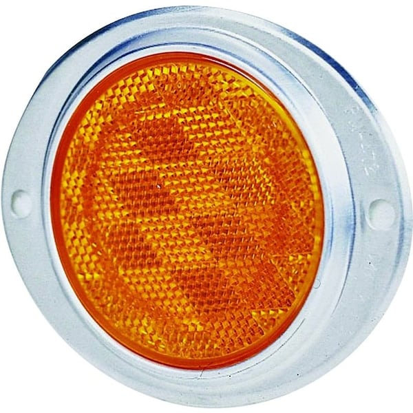 Pm Company Reflector Alu Ovl Amber 3In V472A - main