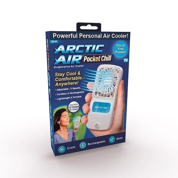 Arctic Air Pocket Chill Portable Evaporative Cooler, 1 cfm, 2 sq ft AAPKT-MC12/6 - main