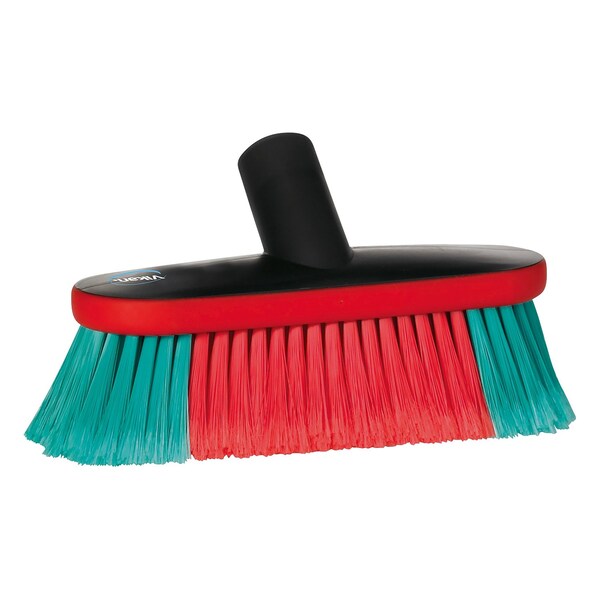 Vikan 9 in. Waterfed Vehicle Brush - Soft/Split, Transport Line, Black 526952 - main