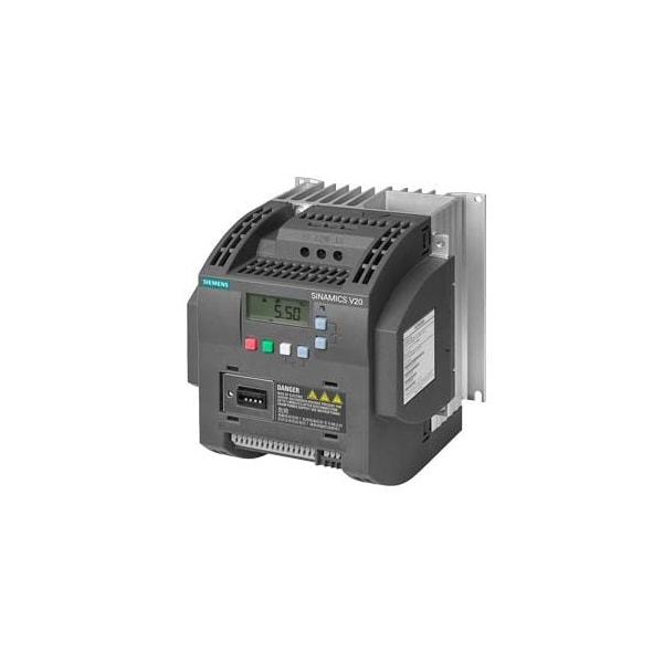 Siemens SINAMICS V20 380-480 V 3 AC -15/+10% 47-63Hz rated power 3.0 kW with 6SL3210-5BE23-0CV0 - main