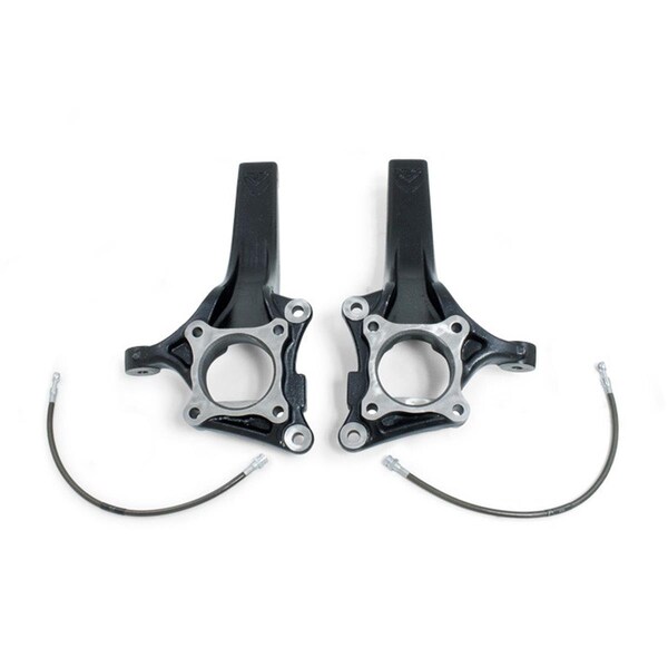 Whole-In-One 4-4.5 in. 2WD Lift Spindles with Extended Brake Lines for 2009-2015 Plus Ford F150 WH3638926 - main