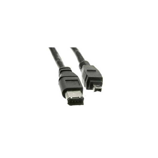 Cable Wholesale Firewire 400 6 Pin to 4 Pin cable, IEEE-1394a, 15 foot 10E3-02115 - main