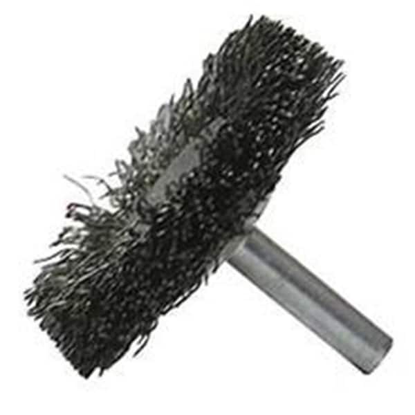 Weiler 4 in. Stem-Mounted Concave Crimped Wire Wheel, 0.008 in. Steel Fill 804-17922 - main