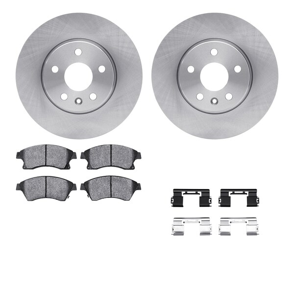 Dynamic Friction Co DFC Brake Rotor with 5000 Brake Pads and Hardware Kit 6512-47225 - main