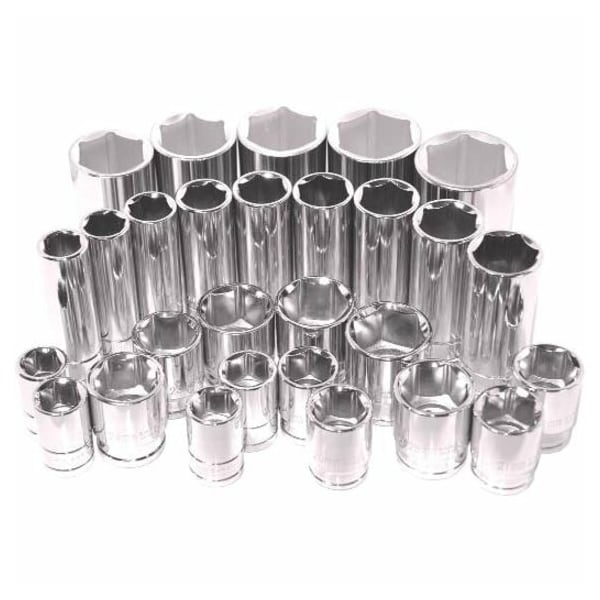 K-Tool International 1/2" Drive, 16mm Metric Socket, 6 Points, Deep 6 Pnt 1/2"Dr, 16mm KTI-28216 - main