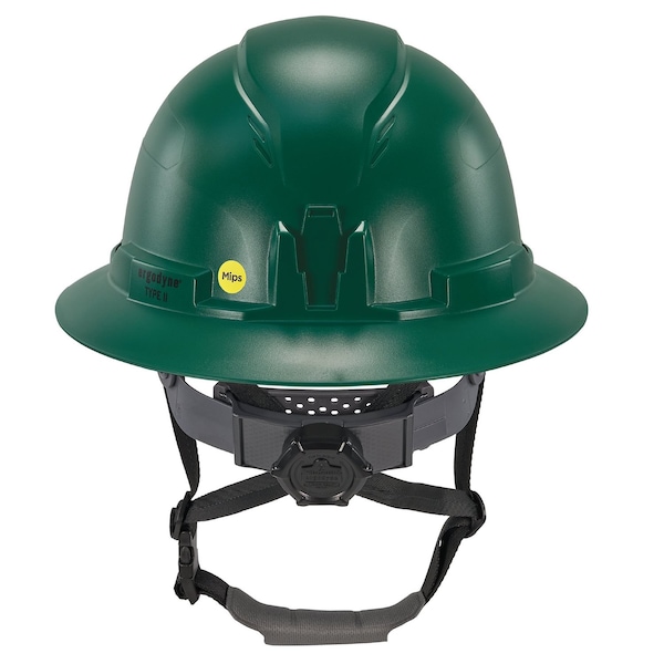Ergodyne Green Class E Type 2 MIPS Full Brim Safety Helmet 8963-MIPS - main
