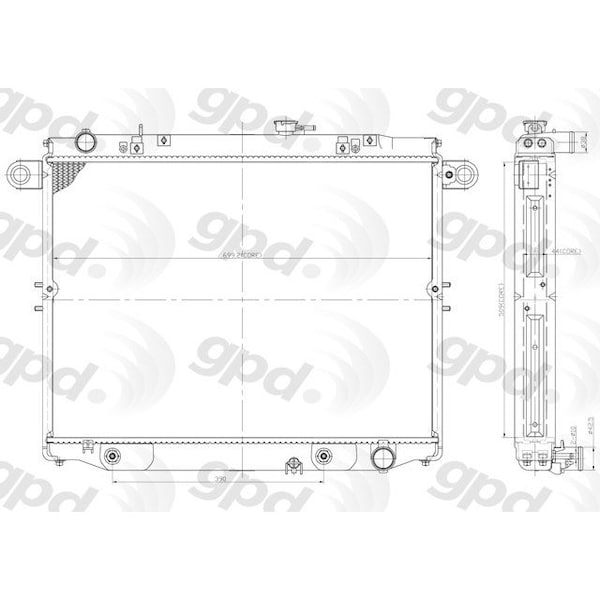 Global Parts Distributors Global Radiator 2282C - main