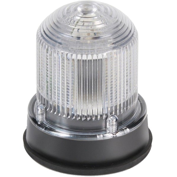 Edwards Signaling Warning Light, Amber, Blue, Red, (6) LED, 120V AC, 65, 120, 240 FPM, 3 1/4 in Dia., Panel/Conduit 125XBRIRBA120AB - main