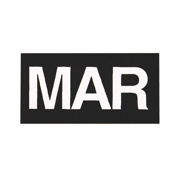 Magna Visual Magnetic White/Black Months of the Year FH-17 - main