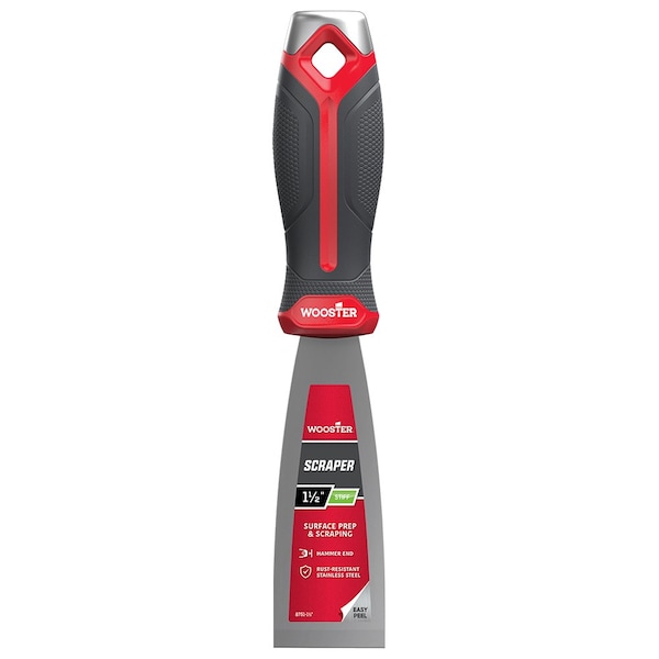 Wooster 1 1/2in 8751 Stiff Scraper, Stainless Steel 8750 - main