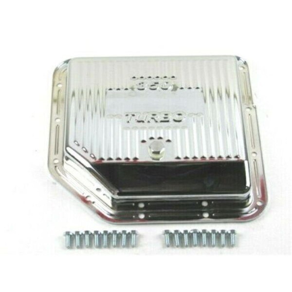 Absurdo Steel GM Turbo 350 Finned Transmission Pan, Chrome AB2194385 - main