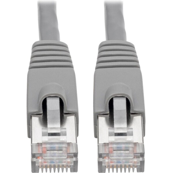 Eaton Tripp Lite Series Cat6a 10G Snagless Shielded STP Ethernet Cable RJ45 M/M, PoE, Gray, 14 ft. N262-014-GY - main