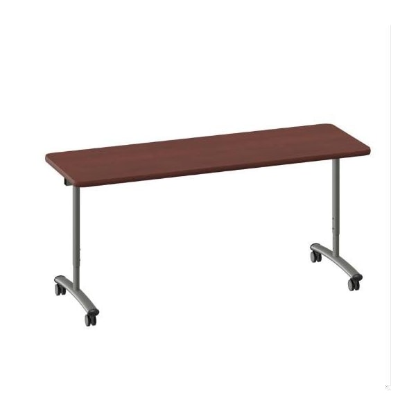 Correll Rectangle Premium Sit To Stand HPL Flip Top Table, 72 in W, 28 in to 38 in H, Particleboard Top FTS2472-21-14-21 - main