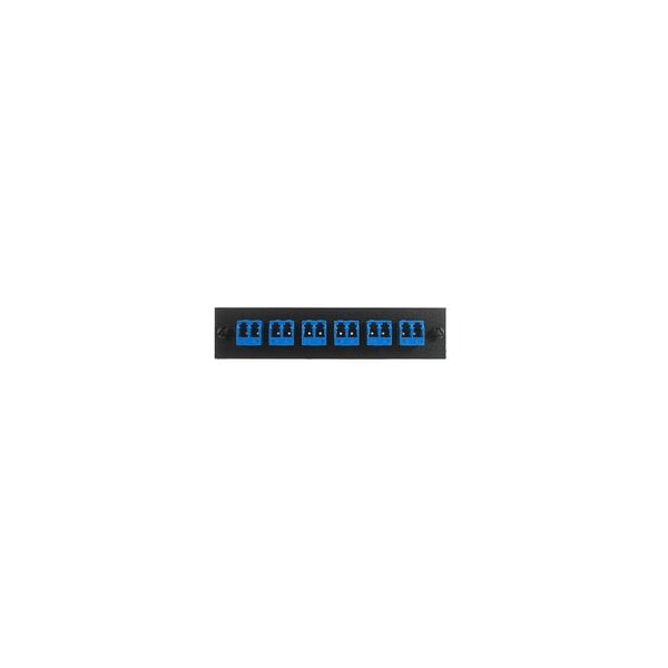 Cable Wholesale LGX Compatible Adapter Plate featuring a Bank of 6 Singlemode Duplex LC Connectors in Blue for 68F3-01160 - main