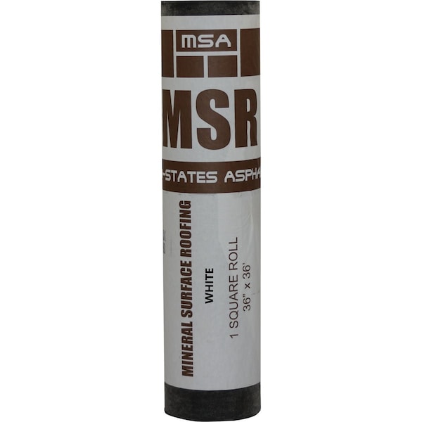 Mid States 36''x36 ' Wht Asphalic Coated Fiberglass Mat-2 Sides Asphalt Roofing Membrane MSMSRW - main